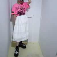 YUHAN WANG LACE TRIMMED WALIKING SKIRT