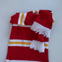 ADAM JONES STRIPE WAIST SCARF SKIRT