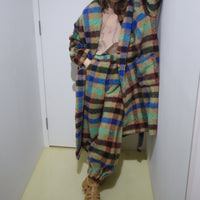 FRANZIUS BELL PANTS LIGHT GREEN CHECK