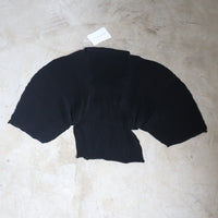 JULIA HEUER RANA HANDPLEATED TOP IN BLACK