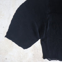 JULIA HEUER RANA HANDPLEATED TOP IN BLACK