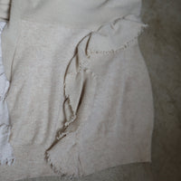 LOU DE BÈTOLY ASYMMETRICAL RUFFLE CASHMERE DRESS