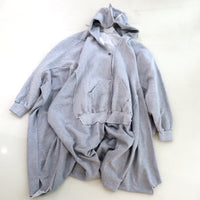 U.B.LONDON DECONSTRUCTED HOODIE JUMPSUIT