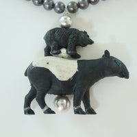 ANIGIG SECRET ANIMAL PEARL NECKLACE