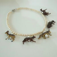 ANIGIG SECRET ANIMAL PEARL NECKLACE