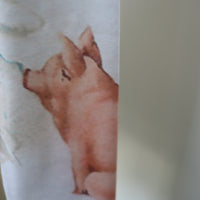 CHOPOVA LOWENA SNOWY PIG FITTED JERSEY TOP
