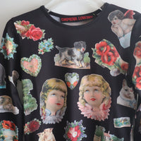 CHOPOVA LOWENA SNIPPETS FITTED JERSEY TOP