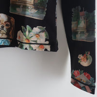 CHOPOVA LOWENA SNIPPETS FITTED JERSEY TOP