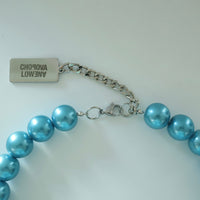 CHOPOVA LOWENA BLUE PEARL NECKLACE