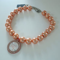 CHOPOVA LOWENA ORANGE PEARL NECKLACE