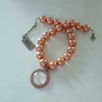 CHOPOVA LOWENA ORANGE PEARL NECKLACE