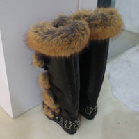 CHOPOVA LOWENA FUR BOOTS