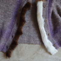 PROTOTYPES FUR TRIM CARDIGAN