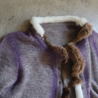 PROTOTYPES FUR TRIM CARDIGAN