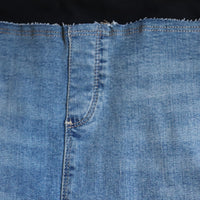 PROTOTYPES WAISTBAND DENIM PENCIL SKIRT