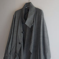 ANREALAGE BALL STAND COLLAR COAT