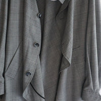 ANREALAGE BALL STAND COLLAR COAT