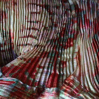 JULIA HEUER HANDPLEATED KENZA SKIRT IRIDESCENTJIM