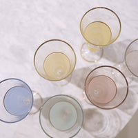 VINTAGE CHAMPANE GLASS 6SETS