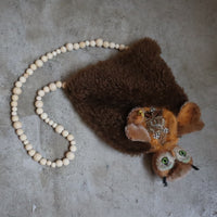 ANIGIG ANIMAL FLUFFY SHOULDER BAG"OWL”
