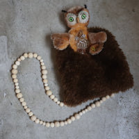 ANIGIG ANIMAL FLUFFY SHOULDER BAG"OWL”