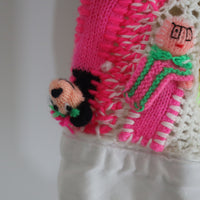 LOU DE BÈTOLY KNITTED DOLLS JACKET WHITE