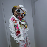 LOU DE BÈTOLY KNITTED DOLLS JACKET WHITE