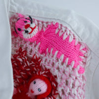 LOU DE BÈTOLY KNITTED DOLLS JACKET WHITE
