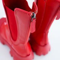 VIVIANO SIDE GORE BOOTS RED