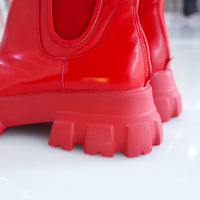 VIVIANO SIDE GORE BOOTS RED