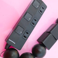 BLESS CABLE JEWELRY WOOD BLACK