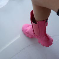 VIVIANO SIDE GORE BOOTS PINK