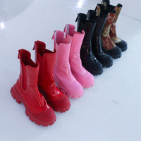 VIVIANO SIDE GORE BOOTS PINK
