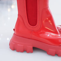 VIVIANO SIDE GORE BOOTS RED
