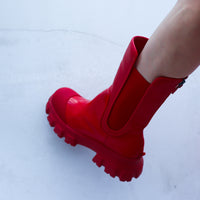 VIVIANO SIDE GORE BOOTS RED