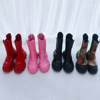 VIVIANO SIDE GORE BOOTS RED