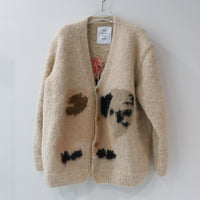 WILD ANIMALS HAND KNITTED CARDIGAN PUG, GOATS