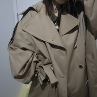 ANREALAGE HOMME   PANEL PATCHWORK TRENCH COAT