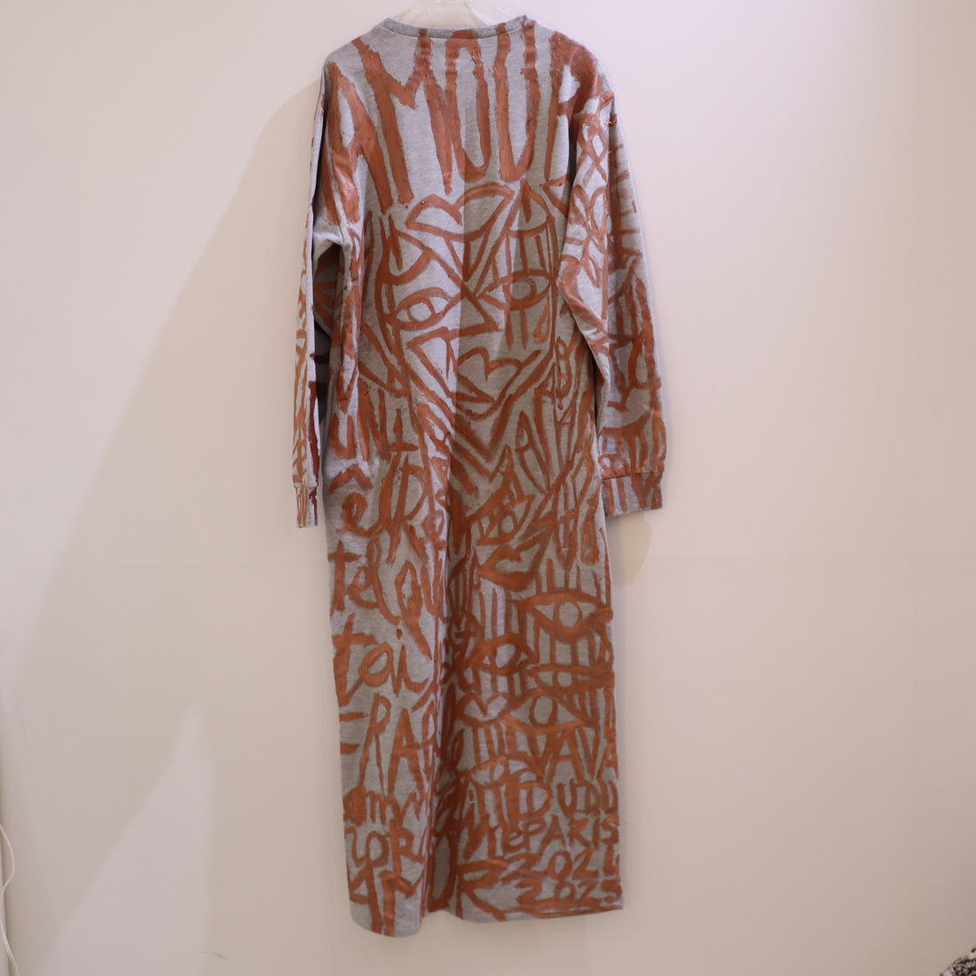 VAVA DUDU  LONG DRESS 75 GREY×CAMEL