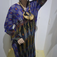 JULIA HEUER  SUE HANDPLEATED KAFTAN IN DARK HELGE