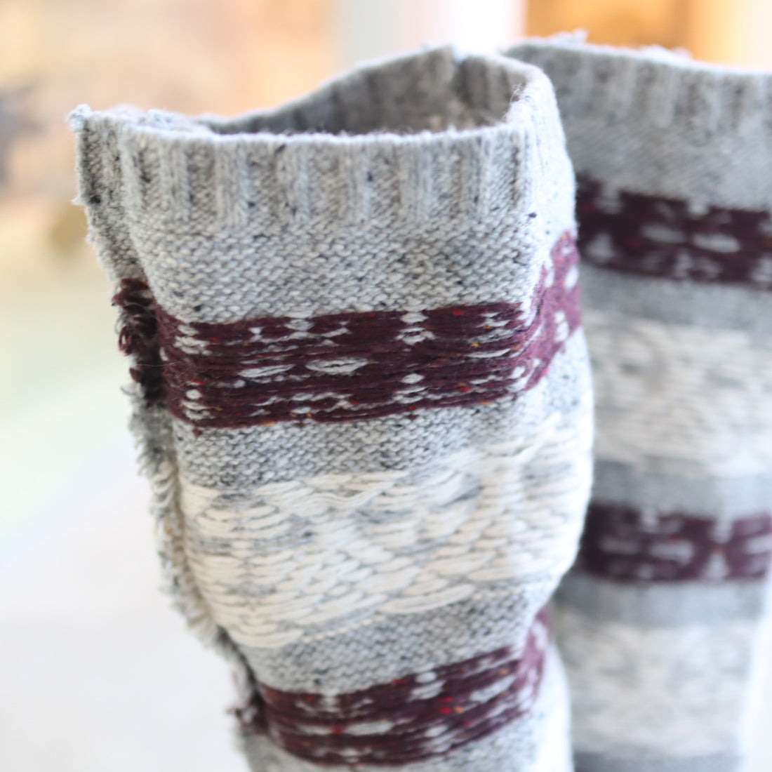 MERYLL ROGGE×GROUNDS  FAIRISLE BOOTS