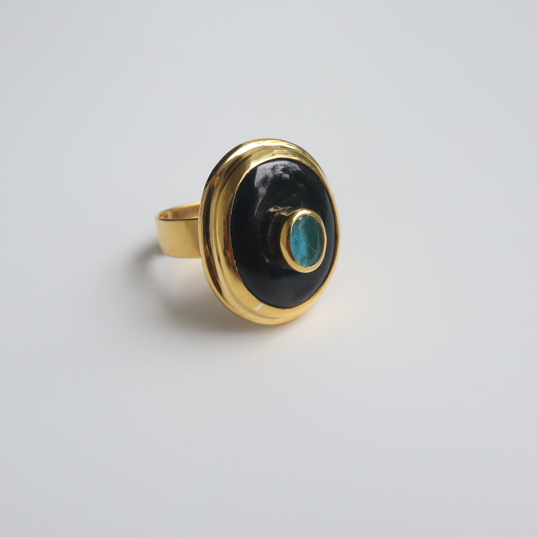 SOFIO GONGLI  STONE RING "APATITE"