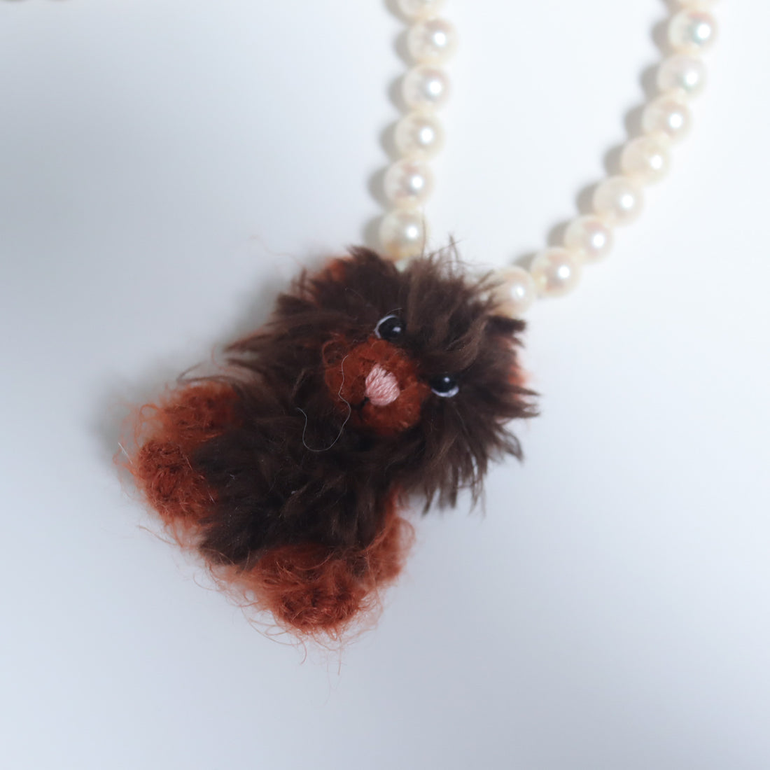 MINITURE FLUFFY BEAR “WHITE”