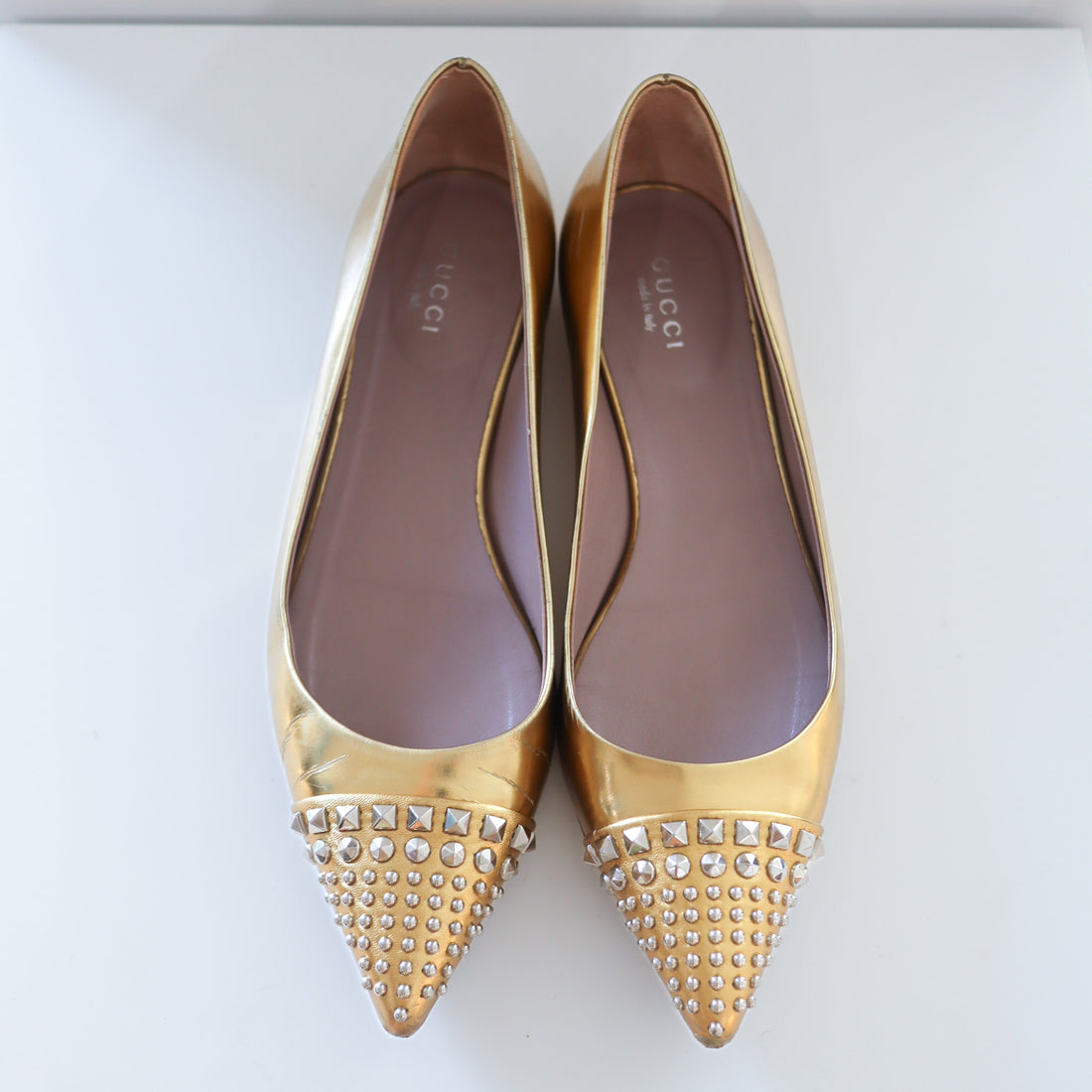 GUCCI  GOLD SHOES S13