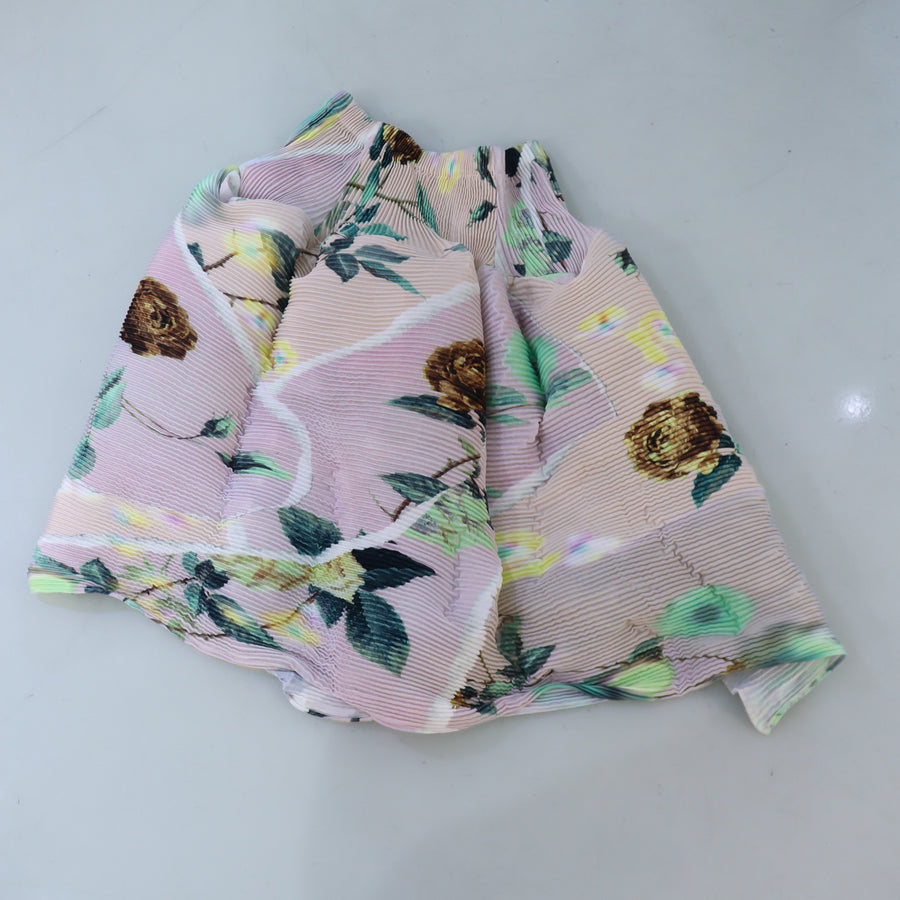 JULIA HEUERKENZA HAND PLEATED SKIRT IN EDWARD PINK