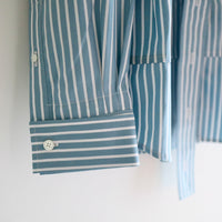 MERYLL ROGGE  DECONSTRUCTED SHIRT GREEN BLUE