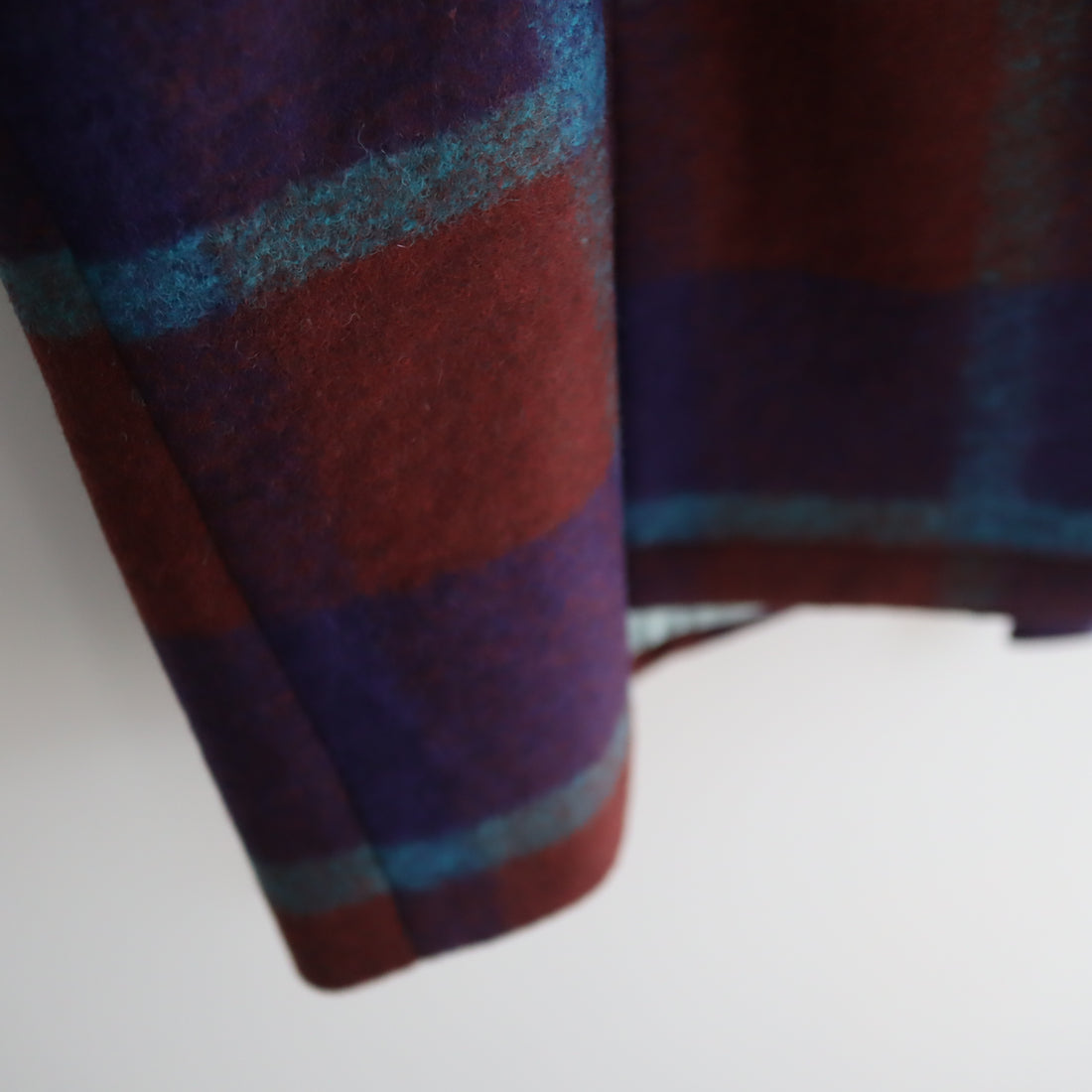 FRANZIUS  TOWEL COAT ORANGE  BLUE CHECK