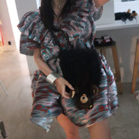 ANIGIG  ANIMAL FLUFFY SHOULDER BAG"BEAR"