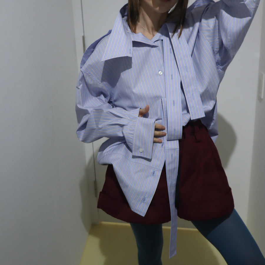 MERYLL ROGGEDECONSTRUCTED SHIRT PALE BLUE