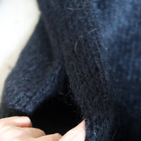 SOFIO GONGLI  FLOWER KNIT CARDIGAN "L"